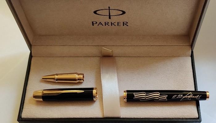 Паркер ручка с золотом 3500