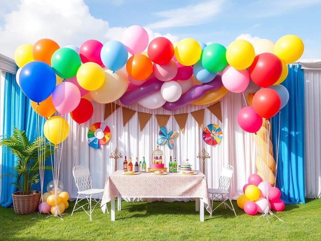 Balloons for a children's partyфото
