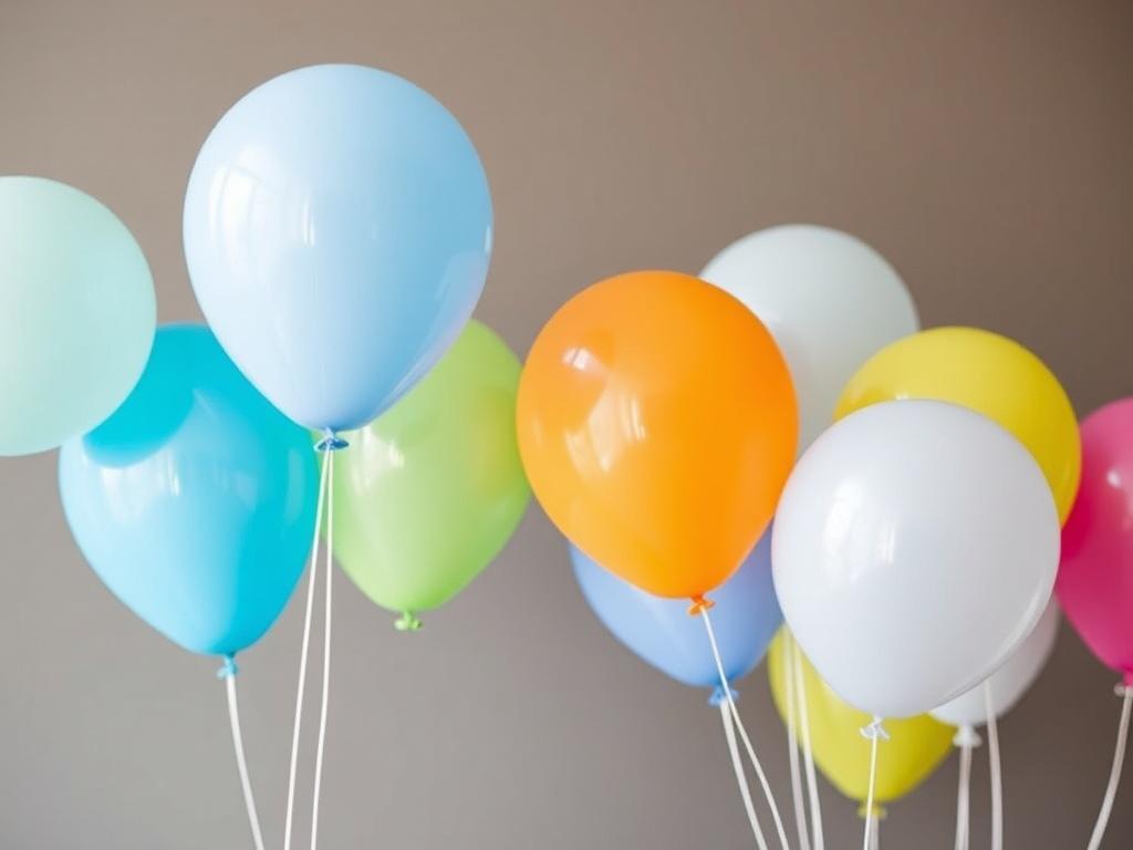 helium balloons for a birthdayфото