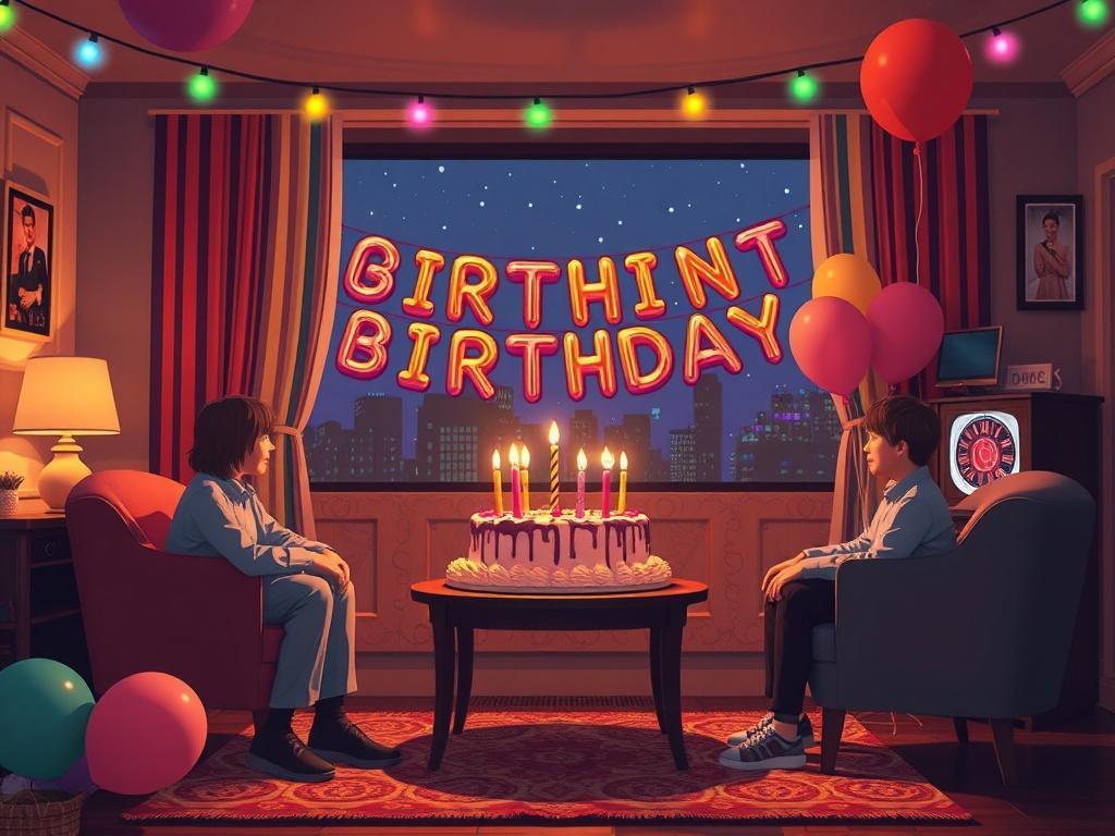 A TV-show-style birthday from goodnight.show A TV-show-style birthday from goodnight.showфото